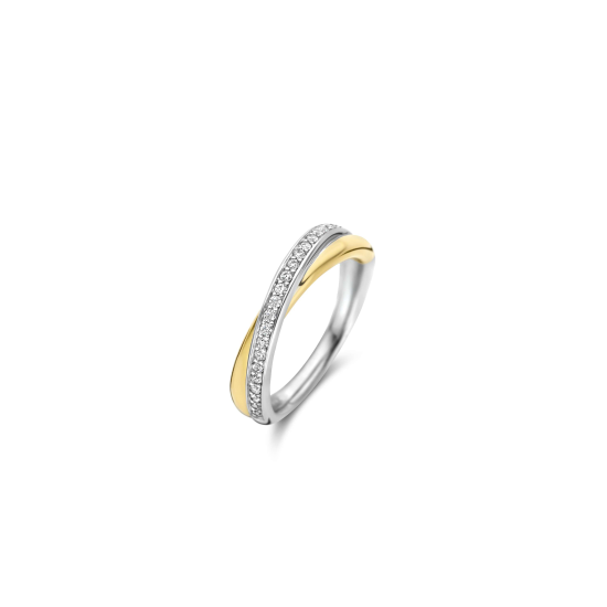 TI SENTO RING VERGULD MET ZIRCONIA - 1953ZY/54 - 10068993