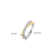 TI SENTO RING VERGULD MET ZIRCONIA - 1953ZY/54 - 10068993