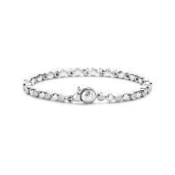 TI SENTO TENNIS ARMBAND MET ZILVER BOLLETJE - 23066ZI - 10068997