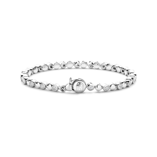 TI SENTO TENNIS ARMBAND MET ZILVER BOLLETJE - 23066ZI - 10068997