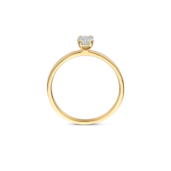 BLUSH 14k GG SOLITAIRRING MET LG DIAM. 0.50ct. W-SI LG1019/50 - 10068998