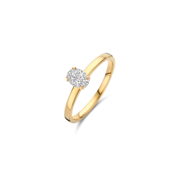 BLUSH 14k GG SOLITAIRRING MET LG DIAM. 0.50ct. W-SI LG1019/50 - 10068998