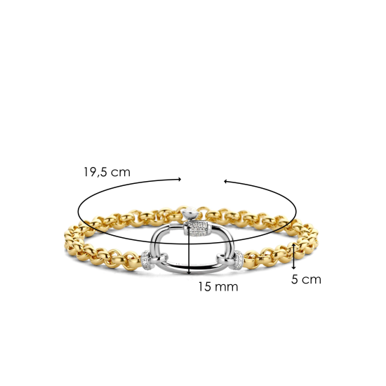 TI SENTO JASSERON SCHAKEL ARMBAND VERGULD - 2950ZY - 10069003