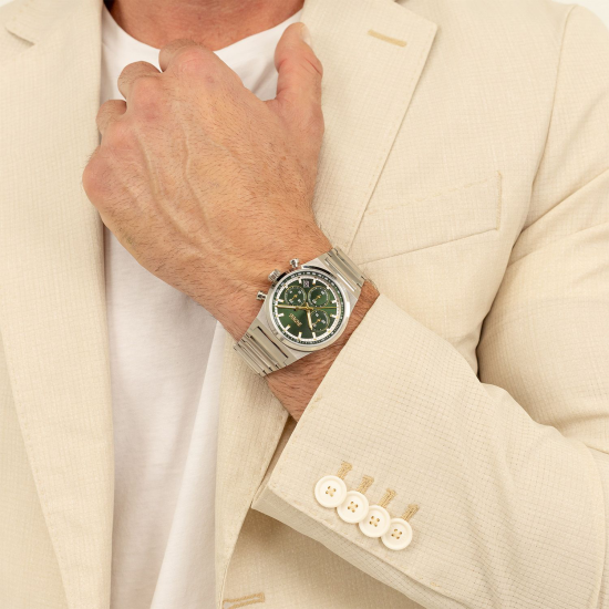 HUGO BOSS "CANDOR CHRONO" ST-ST CHRONO GROENE WPL. HB1514220 - 10069005