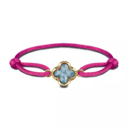SEE YOU GEDENKSIERADEN SILVER CLOVER-SATIN STRAP - 10069013