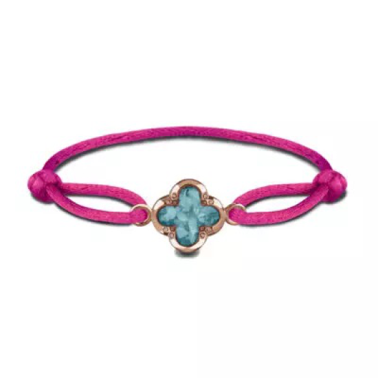SEE YOU GEDENKSIERADEN SILVER CLOVER-SATIN STRAP - 10069013