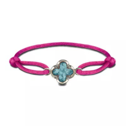 SEE YOU GEDENKSIERADEN SILVER CLOVER-SATIN STRAP - 10069013