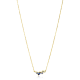14K GG COLLIER LICHT/DONKER BLAUW ZIRCONIA - ZINZI ZGC381 - 10069022