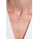 14K GG COLLIER LICHT/DONKER BLAUW ZIRCONIA - ZINZI ZGC381 - 10069022