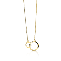 zinzi gold collier rondjes - 10069028