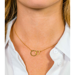 zinzi gold collier rondjes - 10069028