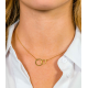 14K GG COLLIER 2X CIRKEL - ZINZI ZGC113 - 10069028
