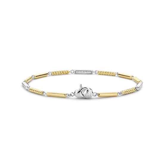 TI SENTO ARMBAND VERGULD 3X SCHAKEL MET ZIRCONIA - 23069ZY - 10069030