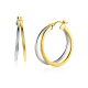 14K BICOLOR CREOOL DUBBELE BUIS - ZINZI ZGO339B - 10069035
