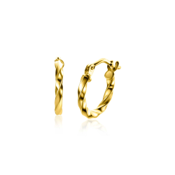 14K GG GEDRAAIDE BRUIS CREOOL - ZINZI ZGO332 - 10069036