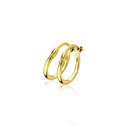 14K GG BASIC CREOOL KLAPSLUITING 12MM - ZINZI ZGO125 - 10069039