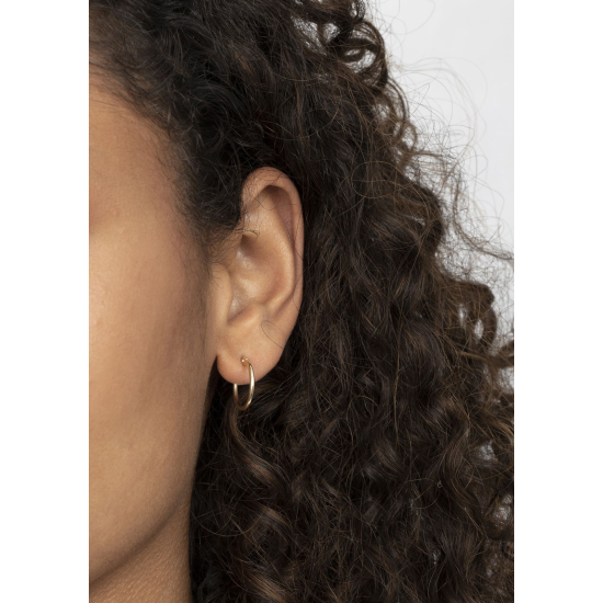14K GG BASIC CREOOL KLAPSLUITING 15MM - ZINZI ZGO127 - 10069040