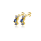 14K GG OORSTKER FANTASIE MET WIT/BLAUW ZIRCONIA - ZINZI ZGO381 - 10069041