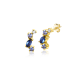 14K GG OORSTKER FANTASIE MET WIT/BLAUW ZIRCONIA - ZINZI ZGO381 - 10069041