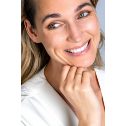 14K GG RING MET BAQUETTE ZIRCONIA - ZINZI ZGR369-58 - 10069046