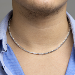 ZILVEREN KONINGSSCHAKEL COLLIER 3mm 60cm - 10069050