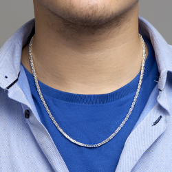 ZILVEREN KONINGSSCHAKEL COLLIER 3mm 50cm - 10069054