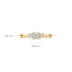 BLUSH 14k GG 3STEENS RIJRING LG DIAM.40ct TW-SI LG1008Y/54 - 10069060