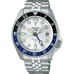 SEIKO "5 SPORTS" HPH ST-ST AUTOMATIC GMT-DATE ZWART SSK033K1 - 10069068