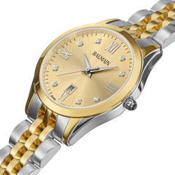 BALMAIN "CLASSIC-R" BICOLOR DAMESHORLOGE MET GOUDKLEURIGE WPL. EN 8 DIAM. - 10069119