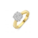 MORI 14k BICOLOR SOLITAIRRING MET BRILJANT LG DIAMANT 1,56ct F-VS1 - 10069129