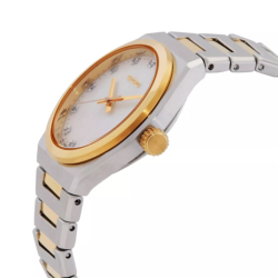 SEIKO BICOLOR STALEN DAMESHORLOGE MET WITPARELMOER WIJZERPLAAT EN DIAMANTEN INDEXEN SUR604P1 - 10069167