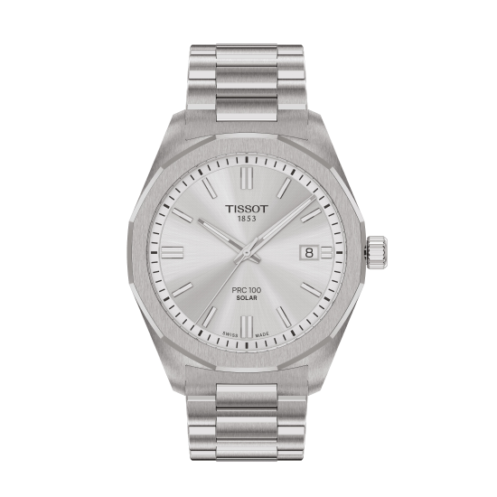 TISSOT PR100 SOLAR STALEN HERENHORLOGE ZILV.KLEURIGE WPL T1514221103100 - 10069172