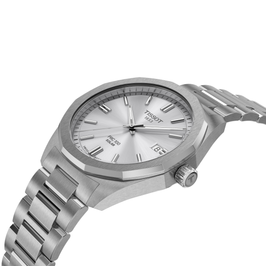 TISSOT PR100 SOLAR STALEN HERENHORLOGE ZILV.KLEURIGE WPL T1514221103100 - 10069172