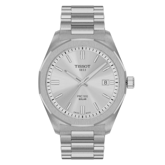 TISSOT PR100 SOLAR STALEN HERENHORLOGE ZILV.KLEURIGE WPL T1514221103100 - 10069172