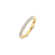 BLUSH 14k BICOLOR RIJRING RAILZETTING 13 LG DIAMANTEN .22ct VS-TW LG1033Y/54 - 10069181