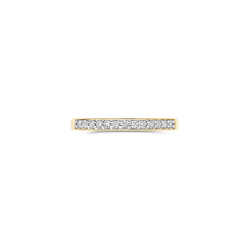 BLUSH 14k BICOLOR RIJRING RAILZETTING 13 LG DIAMANTEN .22ct VS-TW LG1033Y/54 - 10069181