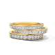 BLUSH 14k BICOLOR RIJRING RAILZETTING 11 LG DIAMANTEN .28ct VS-TW LG1033Y/56 - 10069182