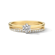BLUSH 14k BICOLOR SOLITAIRRING BRILJANT LG DIAM.20ct TW-SI LG1037B/54 - 10069184