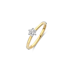 BLUSH 14k BICOLOR SOLITAIRRING BRILJANT LG DIAM.40ct TW-SI LG1038B/56 - 10069185