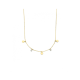 14k GG COLLIER 40-44cm 3RONDJES 2ZIRC - 1007647