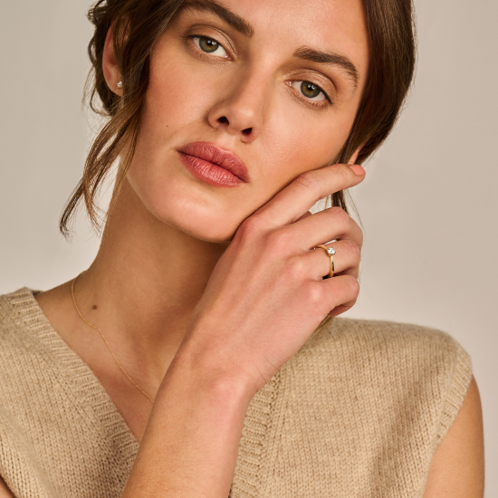 BLUSH 14k GG SOLITAIRRING LG DIAM.35ct TW-SI LG1002Y/56 - 10069189