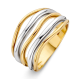 14k BICOL.RING 5RIJ DRAAD-GOLVEN 14mm - 10069190