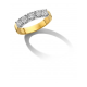 MORI 14k BICOLOR ALLIANCE RING MET 5x.25ct LG DIAMANT H-SI - 10069201 MORI 14k BICOLOR ALLIANCE RING MET 5x.25ct LG DIAMANT H-SI - 10069201
