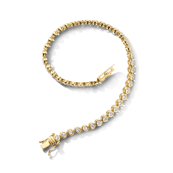 BLUSH 14k GG TENNISARMBAND MET LG DIAM 0,50ct TW-SI IN GLADOMZETTINGEN LG2008Y/17 - 10069216