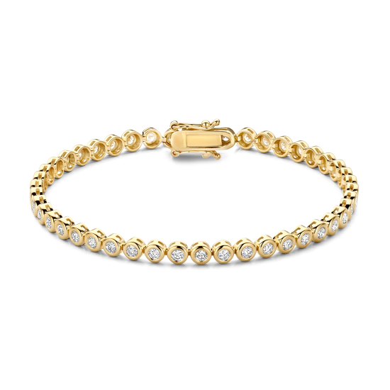 BLUSH 14k GG TENNISARMBAND MET LG DIAM 0,50ct TW-SI IN GLADOMZETTINGEN LG2008Y/17 - 10069216