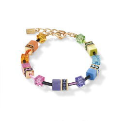 COEUR DE LION GEO CUBE MULTICOLOR REGENBOOG GOUD - 2838/30-1573 - 10069226