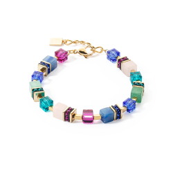 COEUR DE LION GEO CUBE PRECIOS STATEMENT GOUD MULTICOLOR ARMBAND- 3039/30-1561 - 10069227