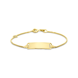 14K GEELGOUD BABY NAAMPLAAT ARMBANDJE - 40.34386 - 10069229