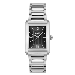 HUGO BOSS HERENHORLOGE "PRINCIPLE DRESS" STAAL MET ZWARTE WIJZERPLAAT HB1514297 - 10069254