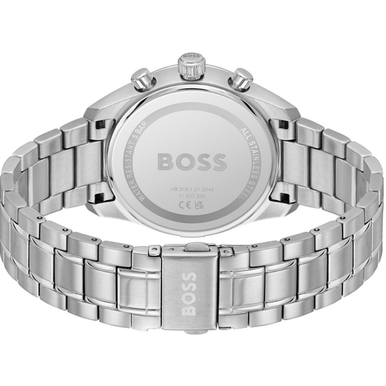 HUGO BOSS "GRAND PRIX" HERENHORLOGE STAAL ZWARTE WIJZERPLAAT CHRONOGRAAF HB1514259 - 10069255 HUGO BOSS "GRAND PRIX" HERENHORLOGE STAAL ZWARTE WIJZERPLAAT CHRONOGRAAF HB1514259 - 10069255